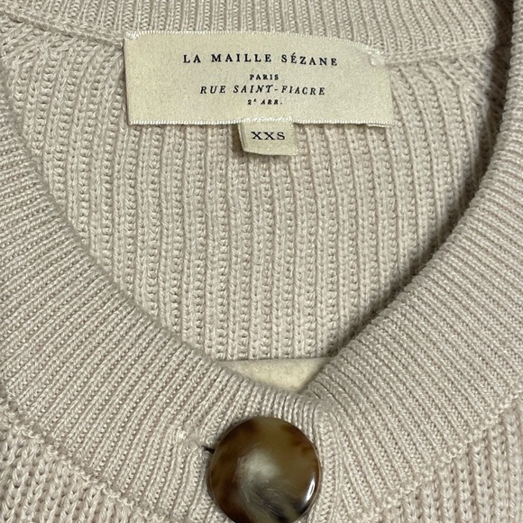 Sezane Isaure Cardigan Ecru - Picture 5 of 6